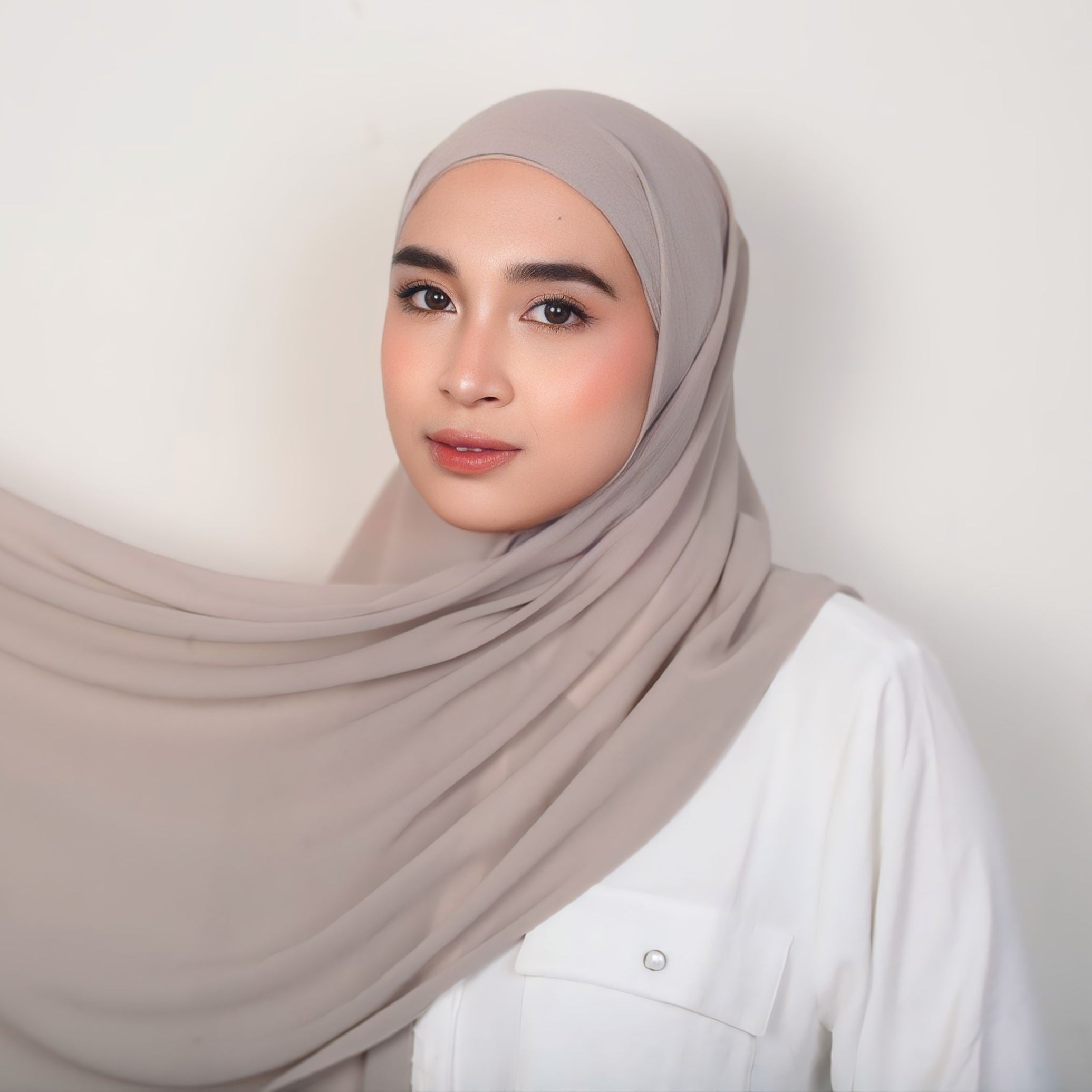 Image of Eclemix Rui Hijab Pashmina Inner Oval Polos